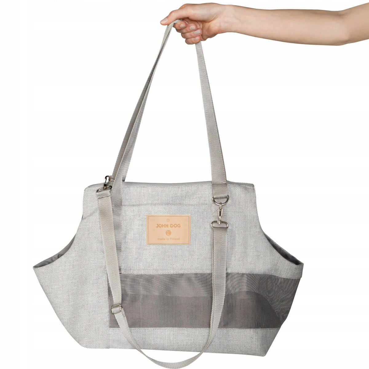 John Dog summer dog carrier bag John Dog grey S up to 7 kg Manufacturer code BJDP70T670000L2