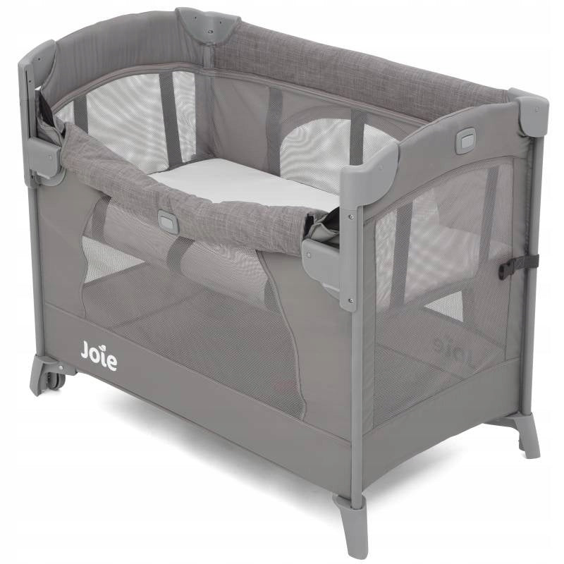 Joie Kubbie Sleep - Folding Travel Cot 2in1 Gray + Headband Freebie Packaging status original