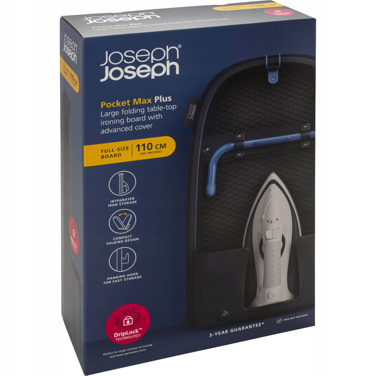 Joseph Joseph Pocket Plus Max Folded Press Board. blue.