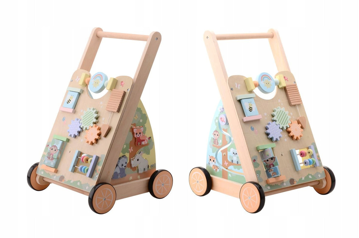 Joueco Wooden walker pusher The Wildies Family Packaging status original