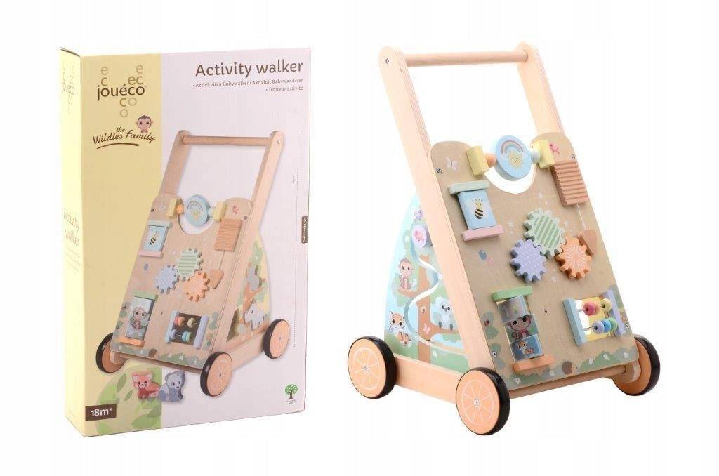 Joueco Wooden walker pusher The Wildies Family