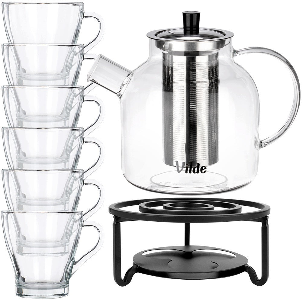 Jug INFUSER WITH HEATER tea strainer herbs 1,2L + glasses Manufacturer code 5900670119093