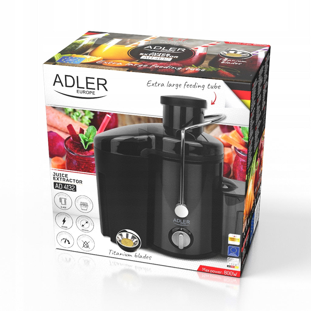 Juicer Adler Ad 4132 800W black Manufacturer code ad 4132