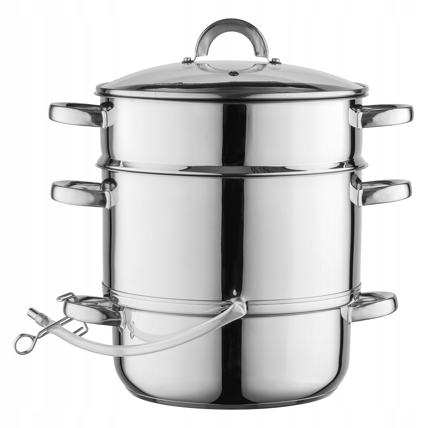 Juicer Florina 7L Stainless Steel For Induction Gas With Glass Lid Brand Florina
