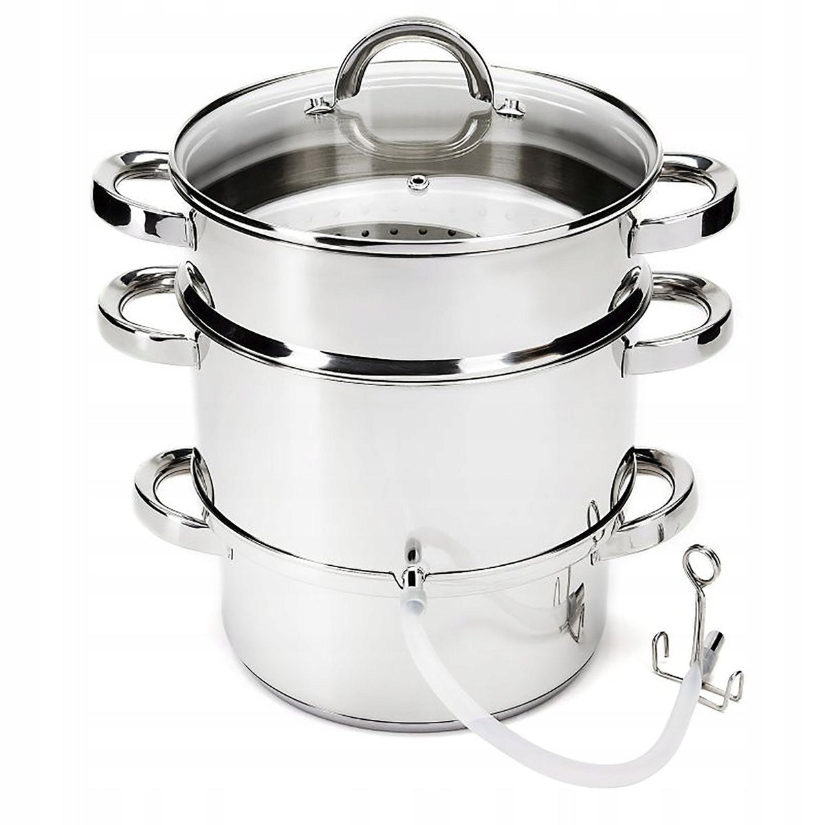 Juicer Florina Midi 5 l stainless steel with glass lid induction