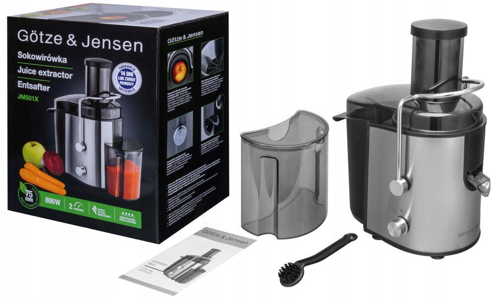Juicer GÖTZE & JENSEN JM501X Safety anti-slip feet drip stop cover lock