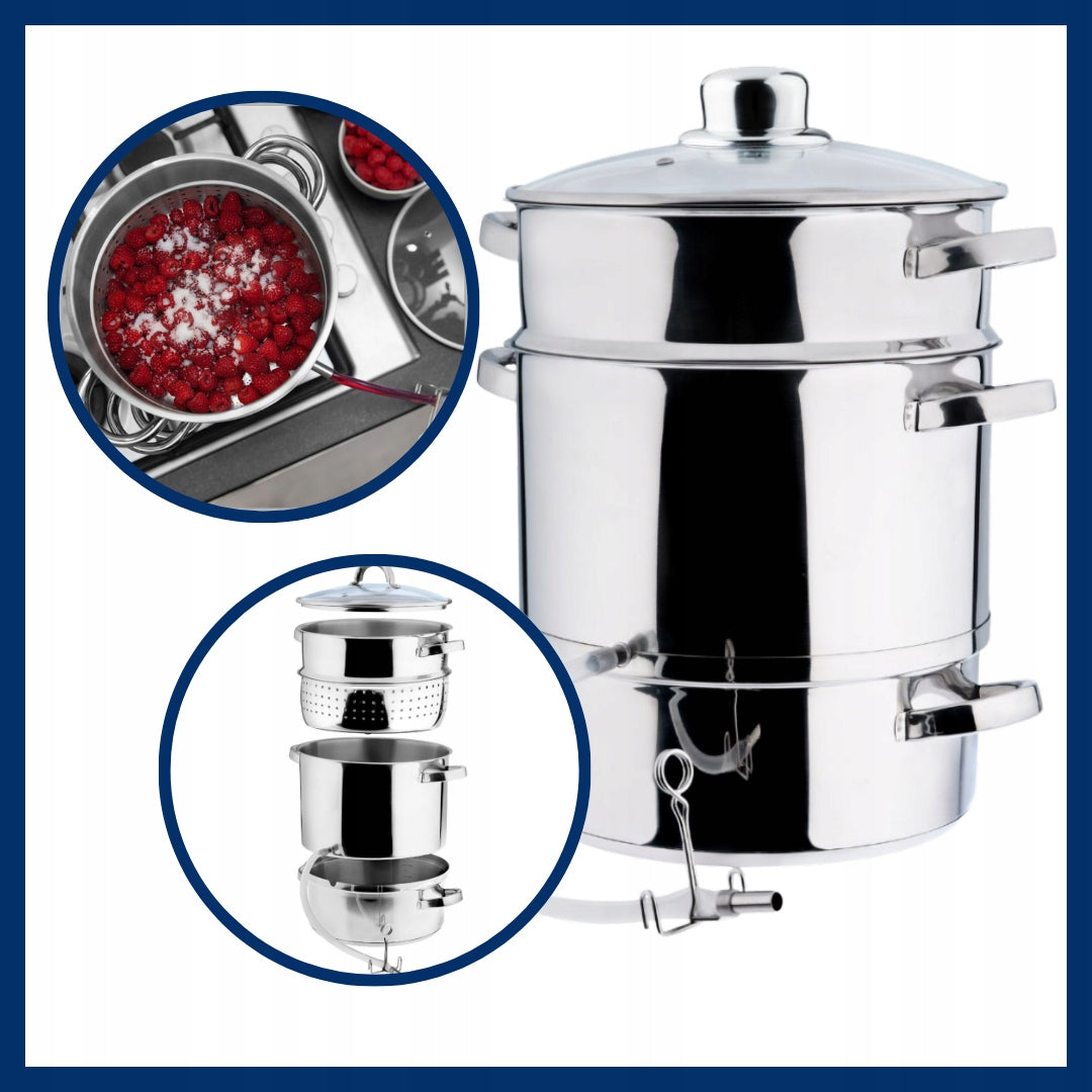 Juicer Galicja 8 l stainless steel steam juicer for induction juice pot Manufacturer code HS32111000