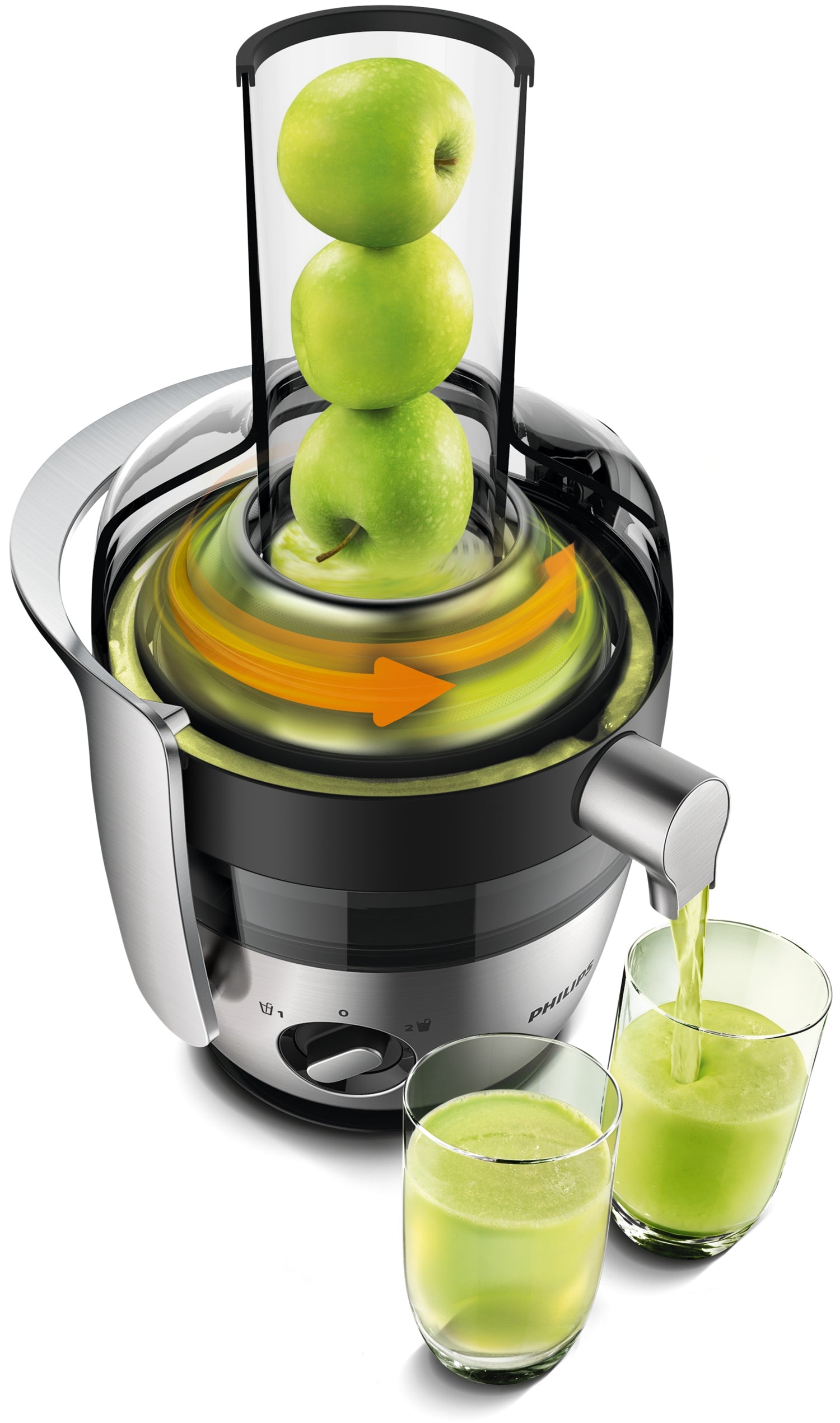 Juicer Philips HR1921/20 silver/grey 1100 W Manufacturer code HR1921/20