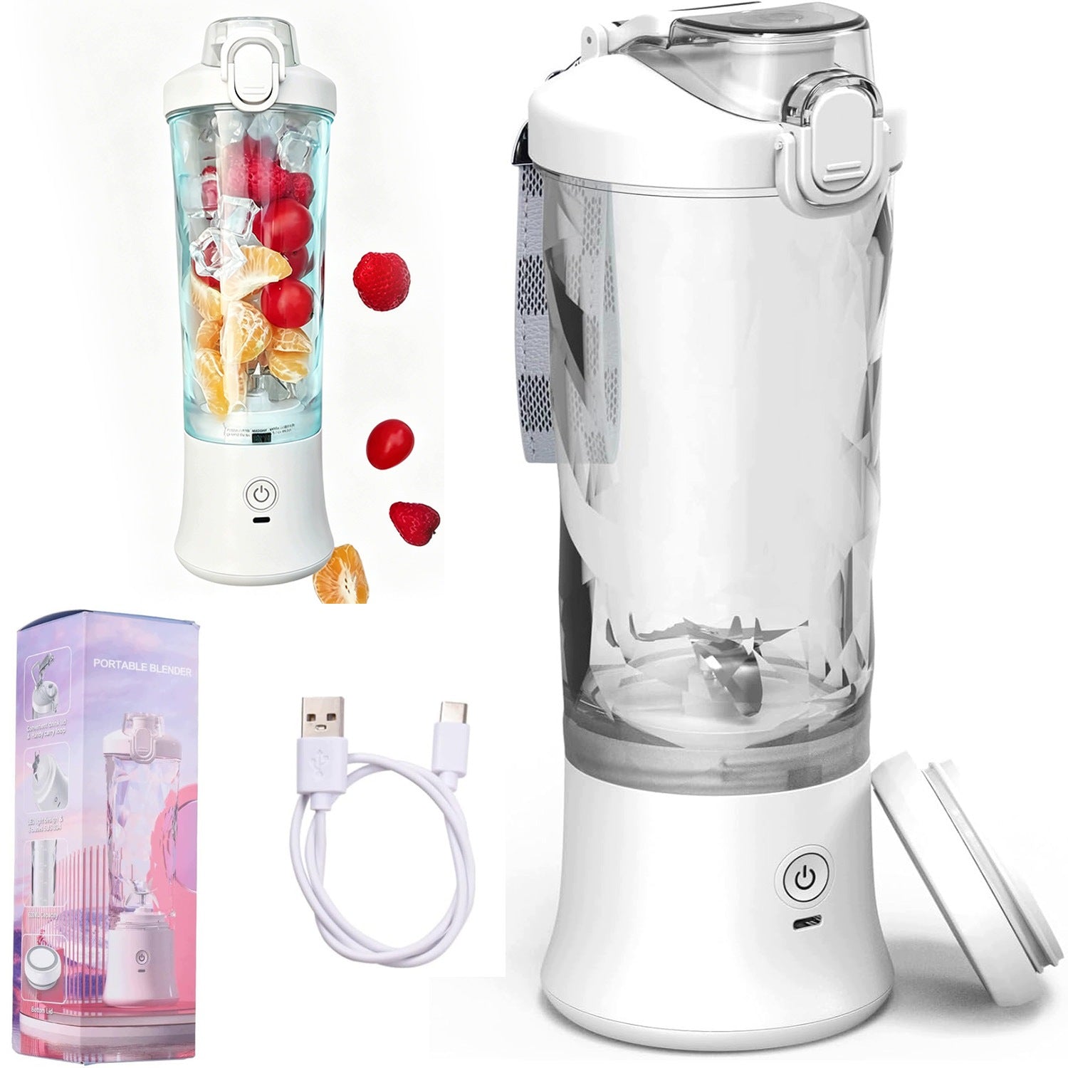 Juicer Portable,Electric Rechargeable Juicer