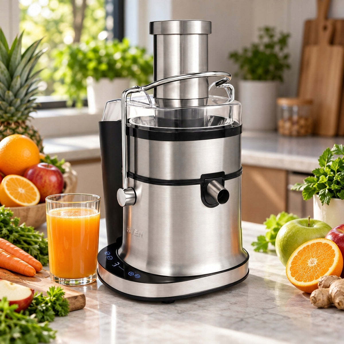 Juicer Raven ESO003 Silver/Grey 800W 5 Speed Levels Hole 75mm Manufacturer code ESO003
