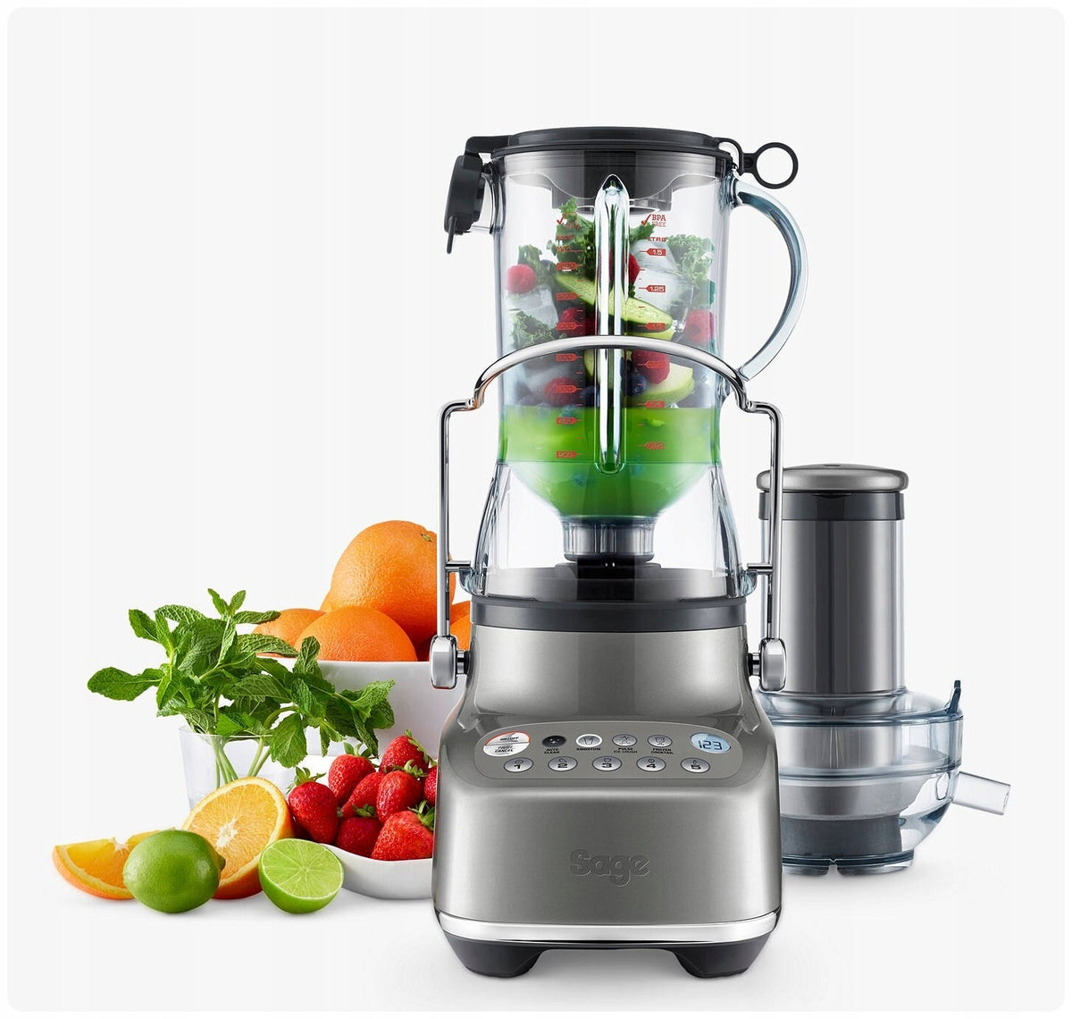 Juicer Sage SJB615 silver/grey 1350 W Manufacturer code SJB615