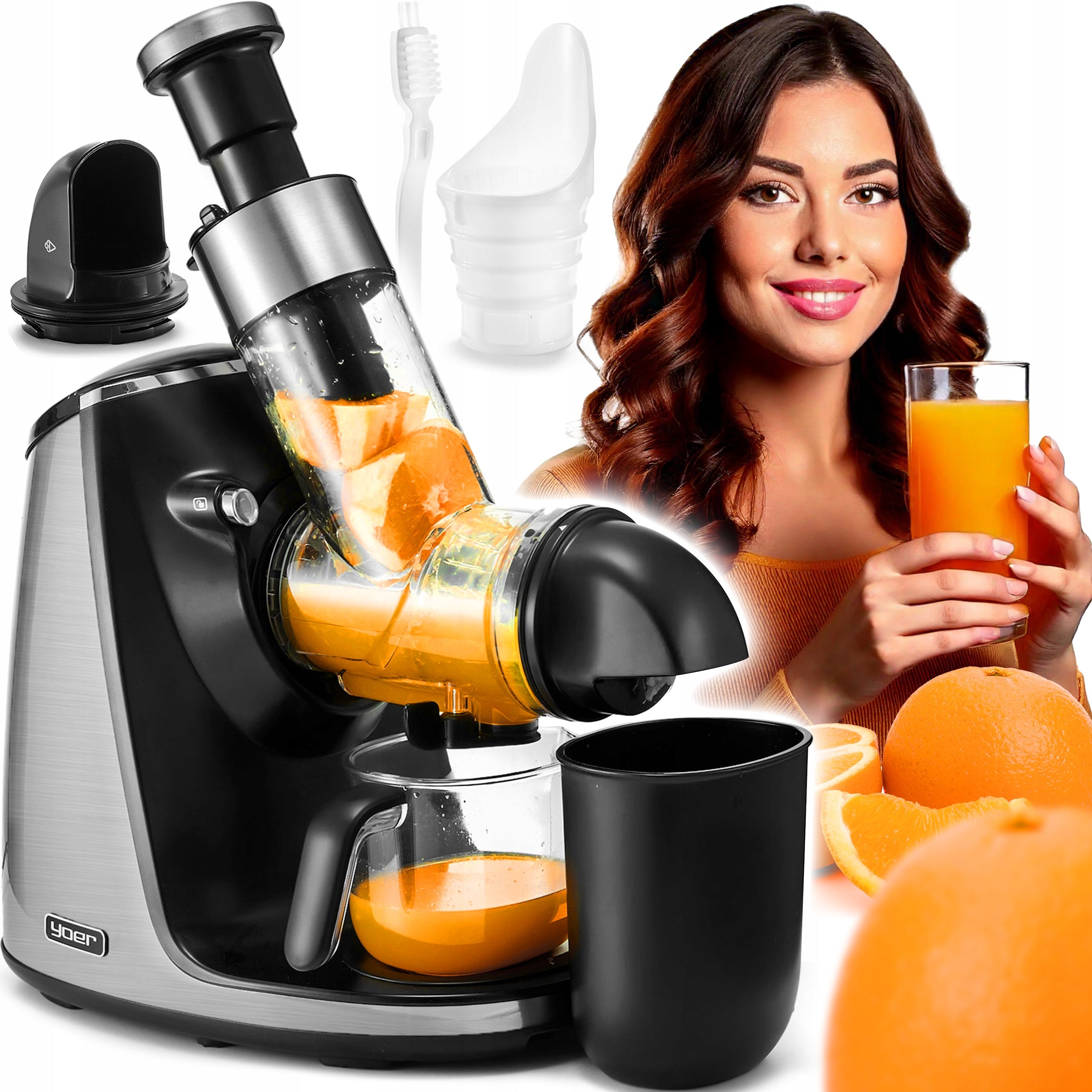 Juicer Yoer 200W Large Hole 3in1 Sorbet+ Purre