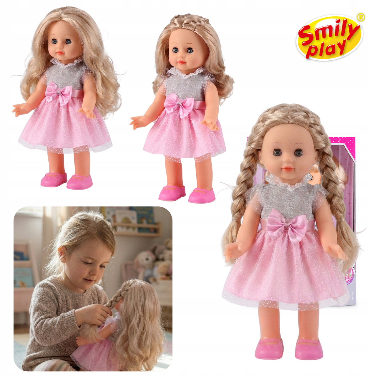 Julka Doll Walking 33 cm Bobas Interactive Walks Sings Says 5 Songs Manufacturer code jak żywa interaktywna włosy do czesania modna