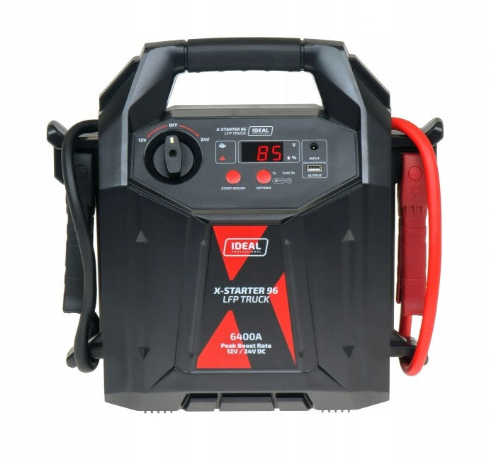 Jump Starter Booster 12V 24V LiFePO4 IDEAL X-STARTER 96 TRUCK Manufacturer code XSTARTER96TR