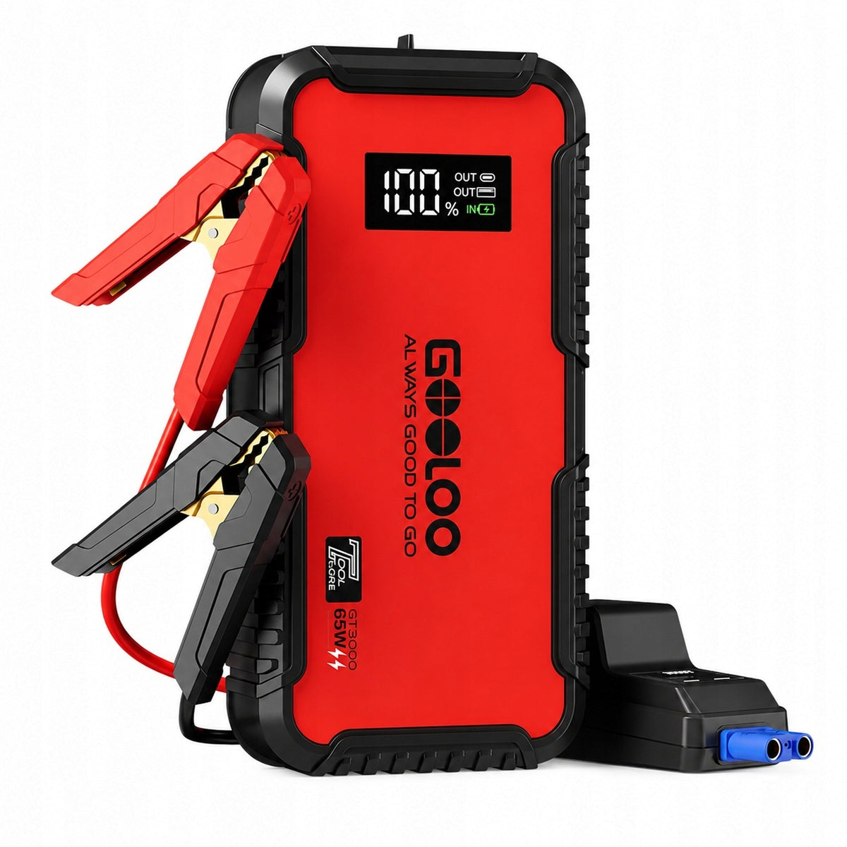 Jump Starter GOOLOO GT3000 3000A 12V 65W PD 8.5L 6.0L 44.4Wh Brand GOOLOO