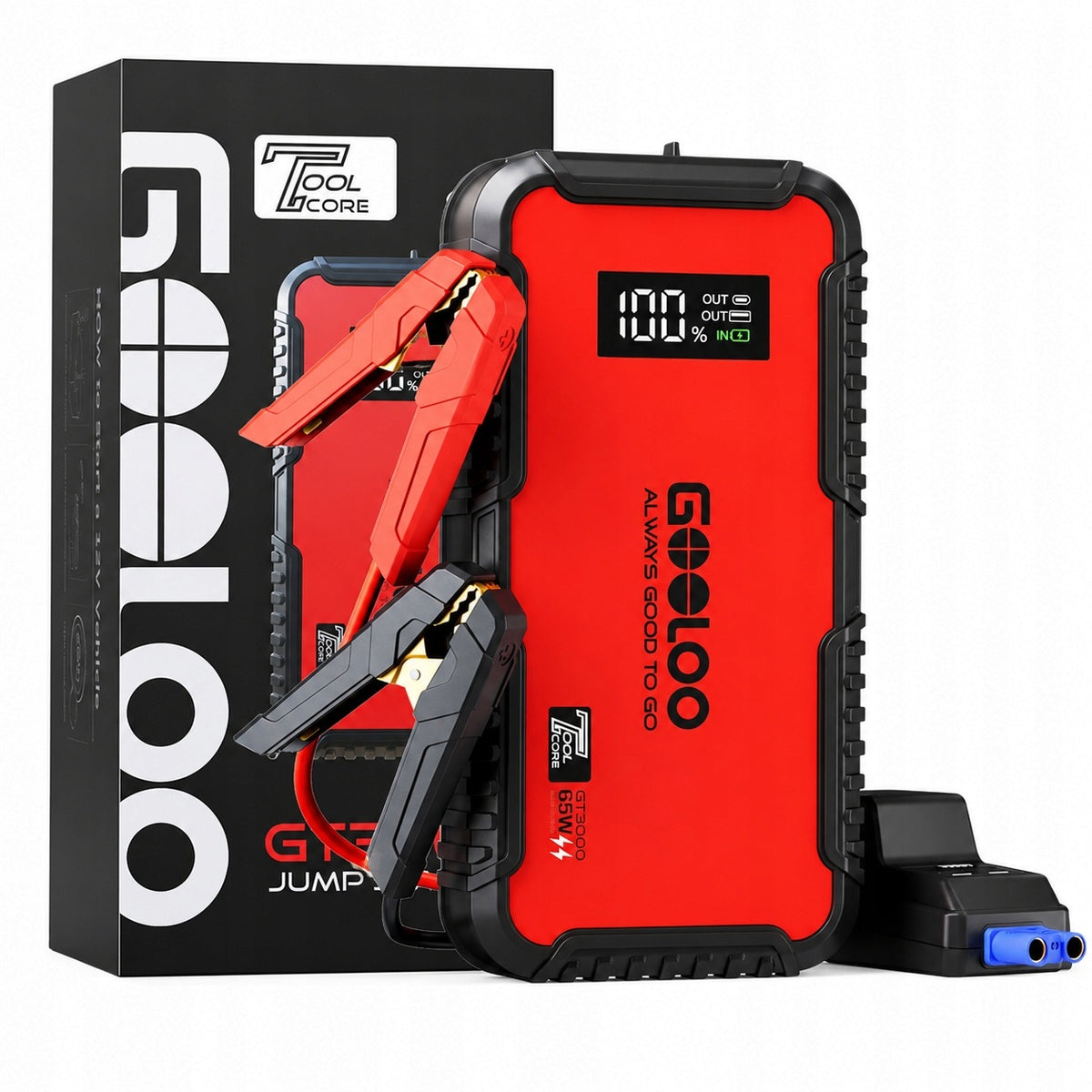 Jump Starter GOOLOO GT3000 3000A 12V 65W PD 8.5L 6.0L 44.4Wh