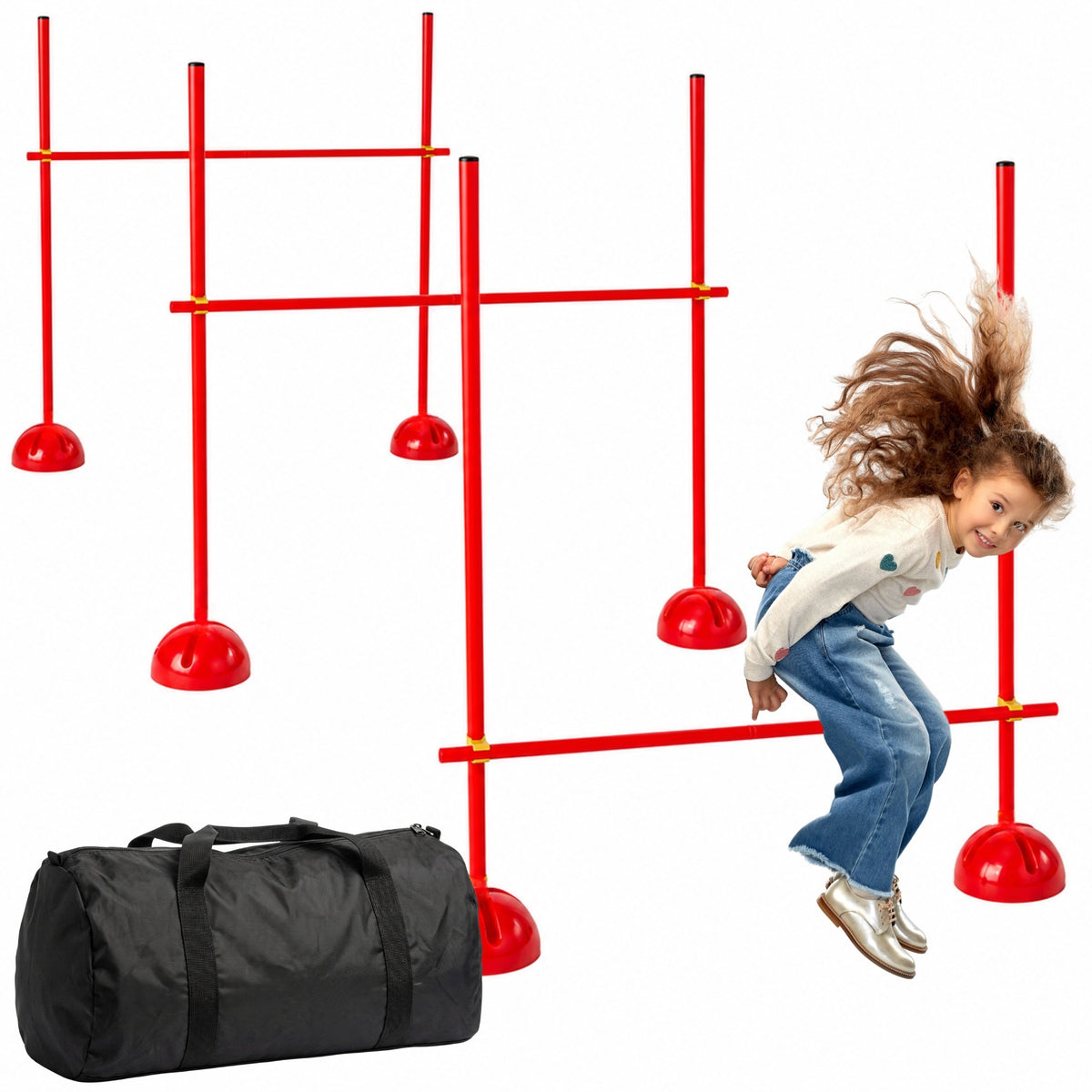 Jump obstacle HOBBY HORSE accessories jumping fence x3 pieces+bag
