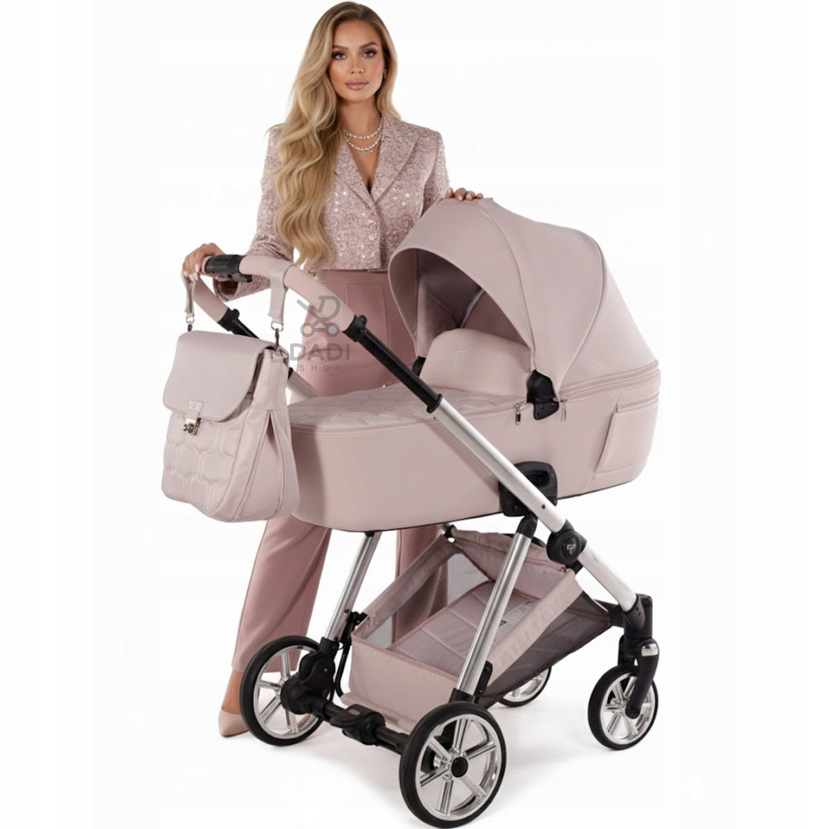 Junama Ellegante STROLLER 2in1 Multifunctional Light Pink | 05 Pink Manufacturer code Junama Ellegante 2w1 05