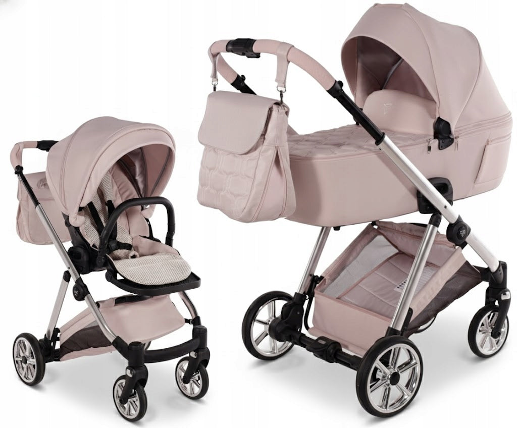 Junama Ellegante STROLLER 2in1 Multifunctional Light Pink | 05 Pink