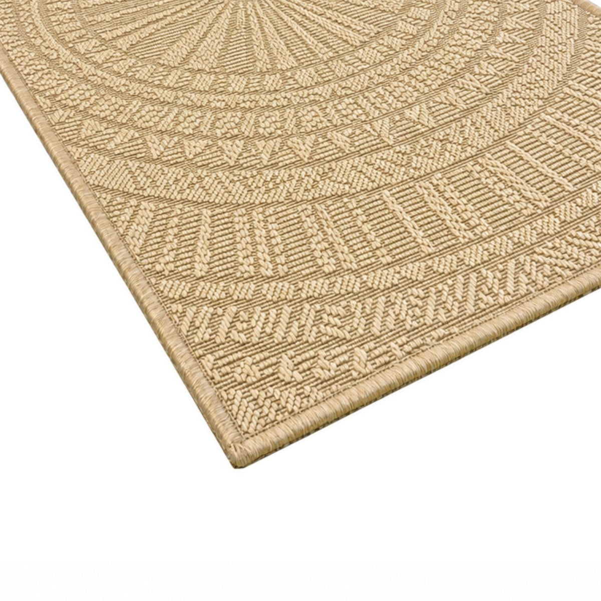 Jute Carpet 60x110 Beige Boho Flat Woven for Indoor and Terrace Sunshine Manufacturer code Dywan Beż JUTA 60x110 SŁONECZKO