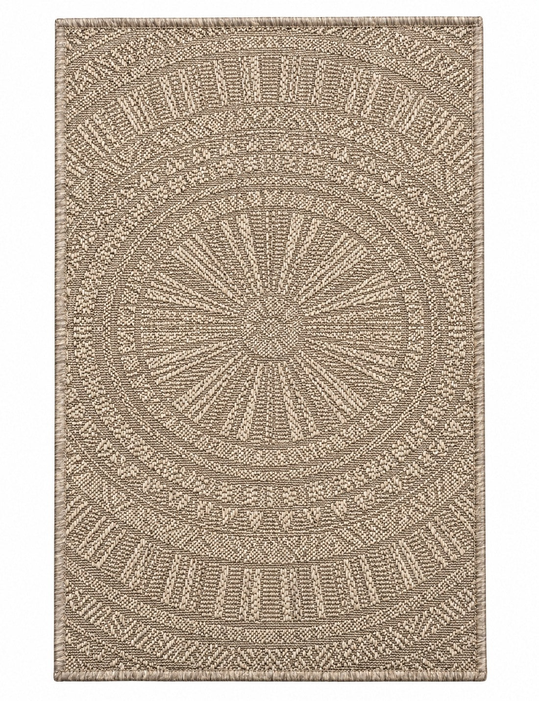 Jute Rug 60x110 Grey Boho Flat Woven for Indoor and Terrace Sunshine Manufacturer code Dywan SZARY JUTA 60x110 SŁONECZKO