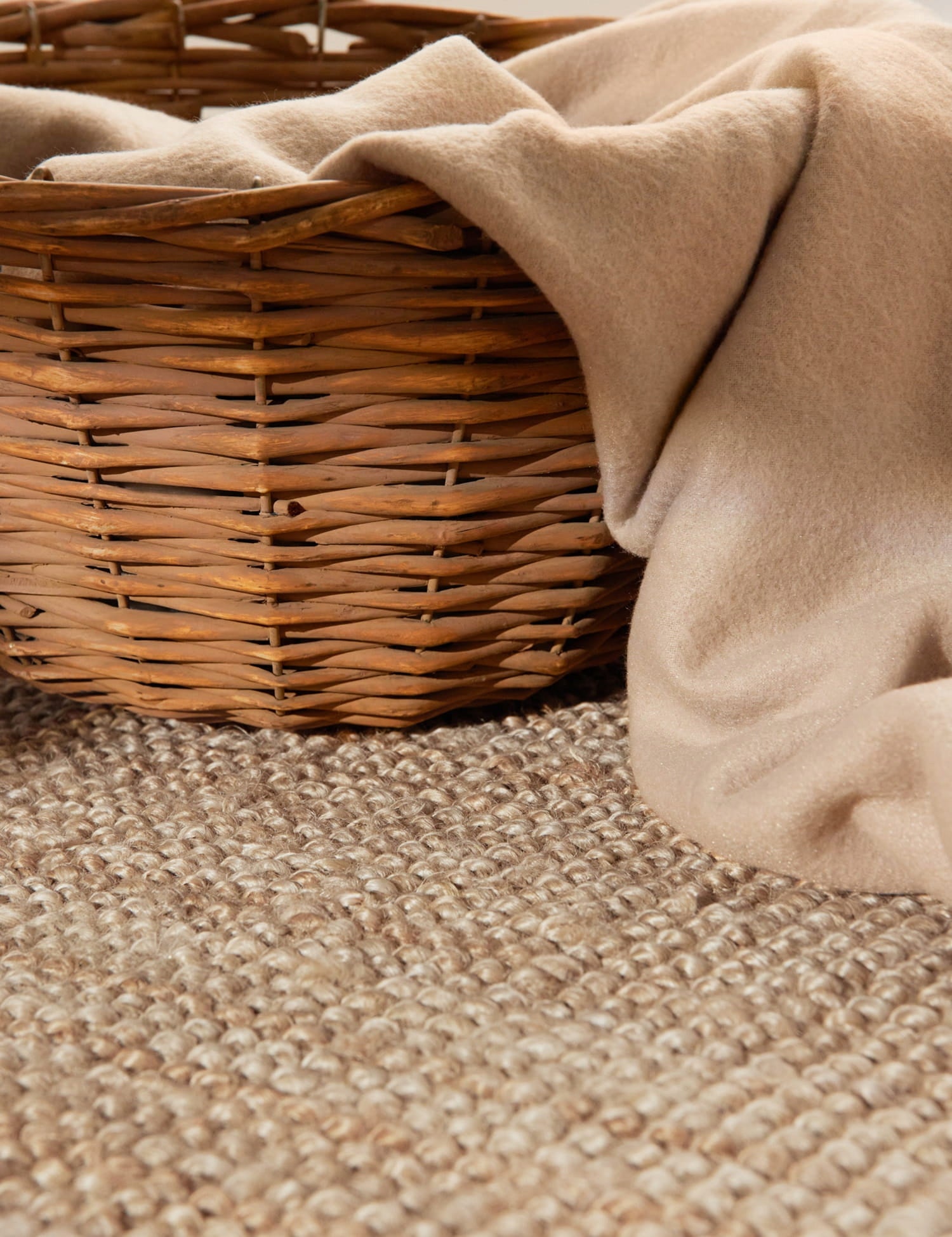 Jute Rug Sidewalk Jute Mat 60x90cm Natural Beige Braided Boho Manufacturer code EF0405