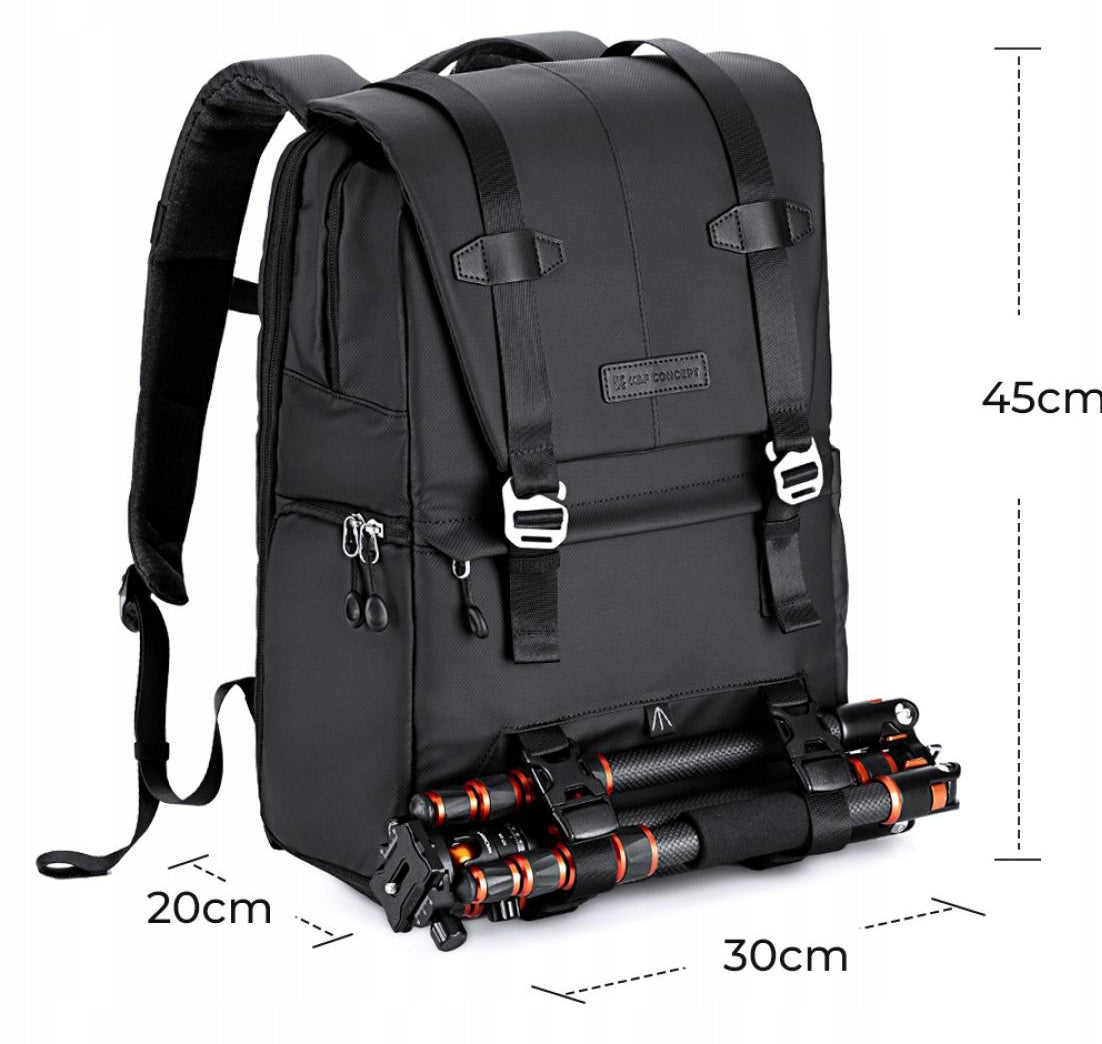 K&F Concept 20L Photo Backpack for Drone Laptop Camera with Cover Packaging status original