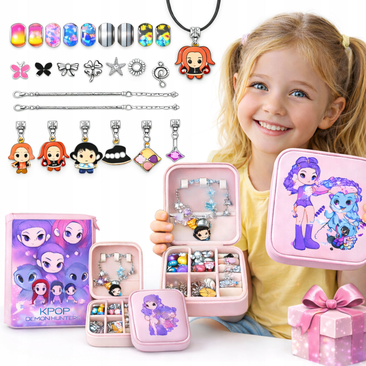 K-POP Demon Hunters Rumi Charms Bracelet Making Kit Box