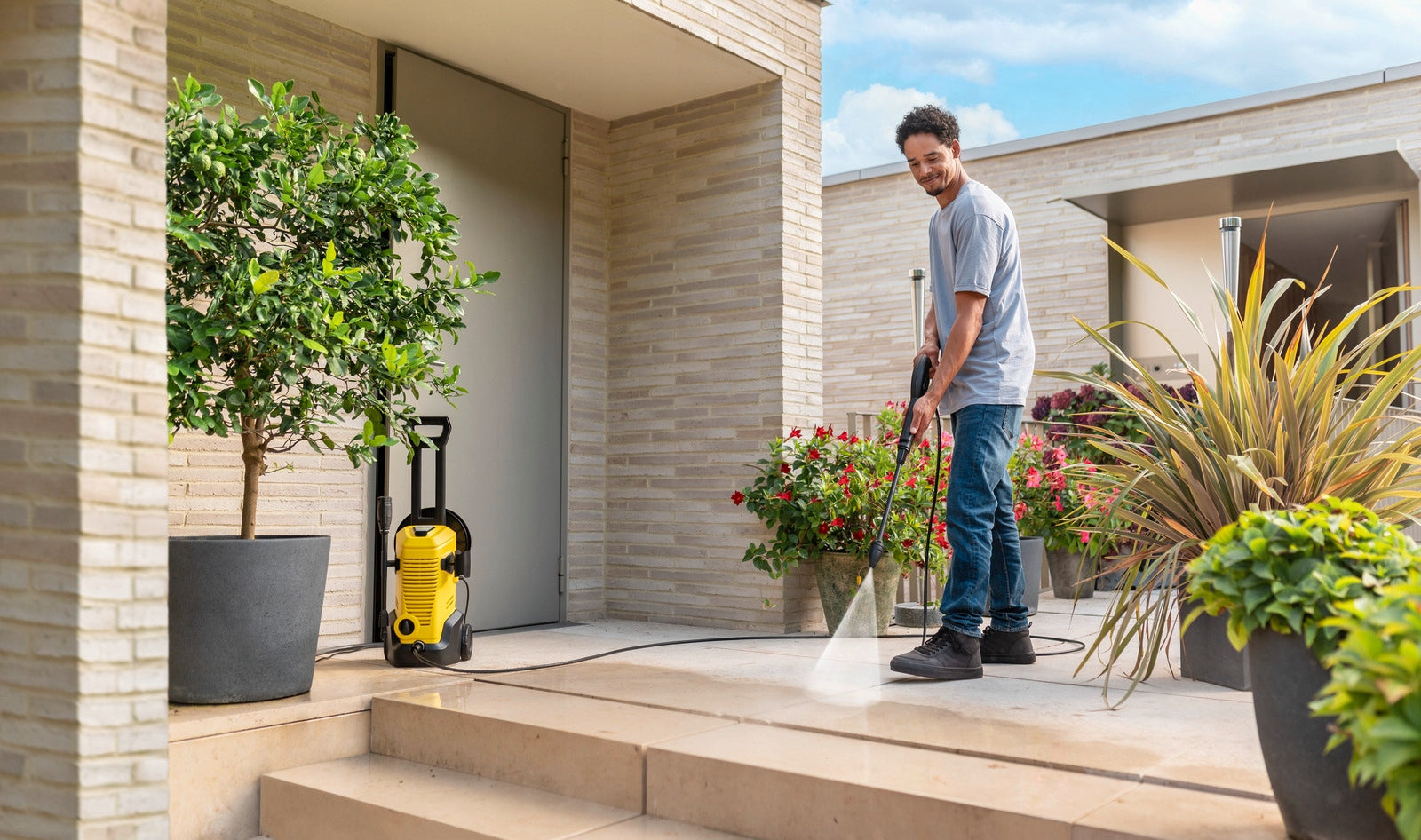 K3 Premium Karcher Pressure Washer for Terrace Paving Stones HOSE DRUM Manufacturer code 1.676-370.0