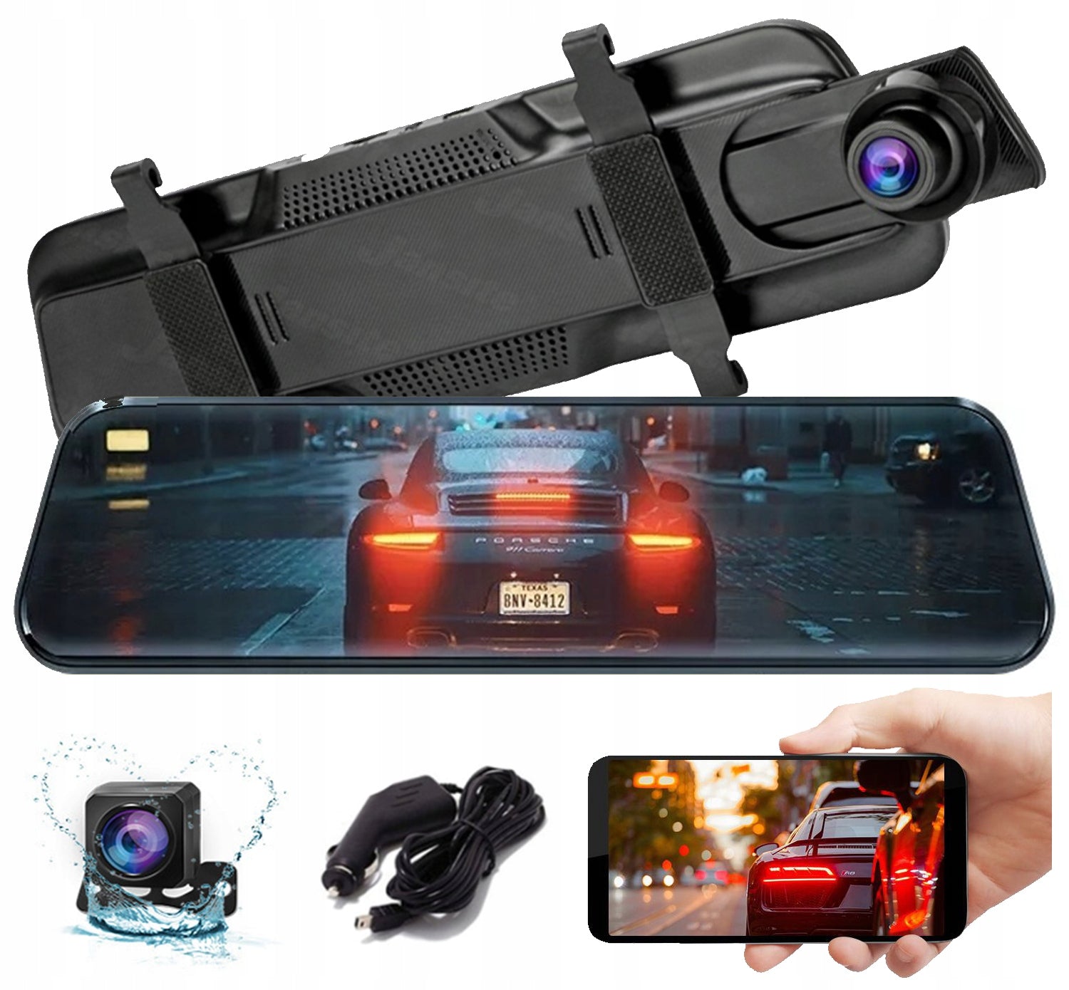 KADY RECORDER -CAR CAMERA -REVERSE- MIRROR- ALL TOUCH Manufacturer code KADYF4