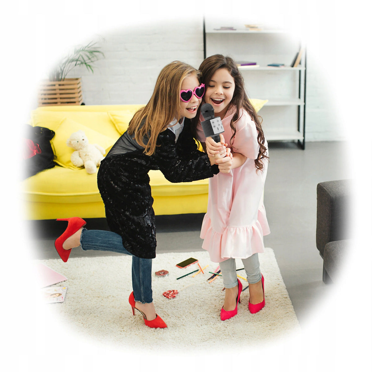 KARAOKE MICROPHONE SPEAKER TOY BLUETOOTH LED PINK MANTA ECHO LIGHT Manufacturer code MIC21-PKL