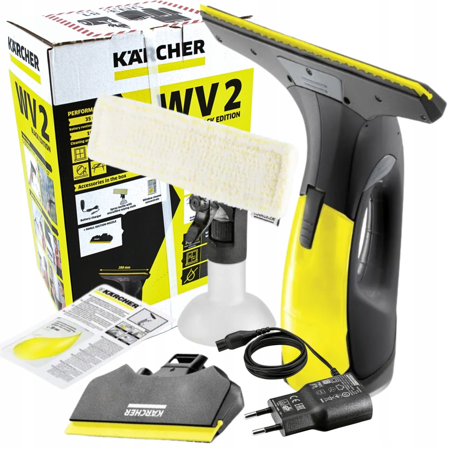 KARCHER STREAK-FREE WINDOW WASHER UNIVERSAL PREMIUM BLACK EDITION