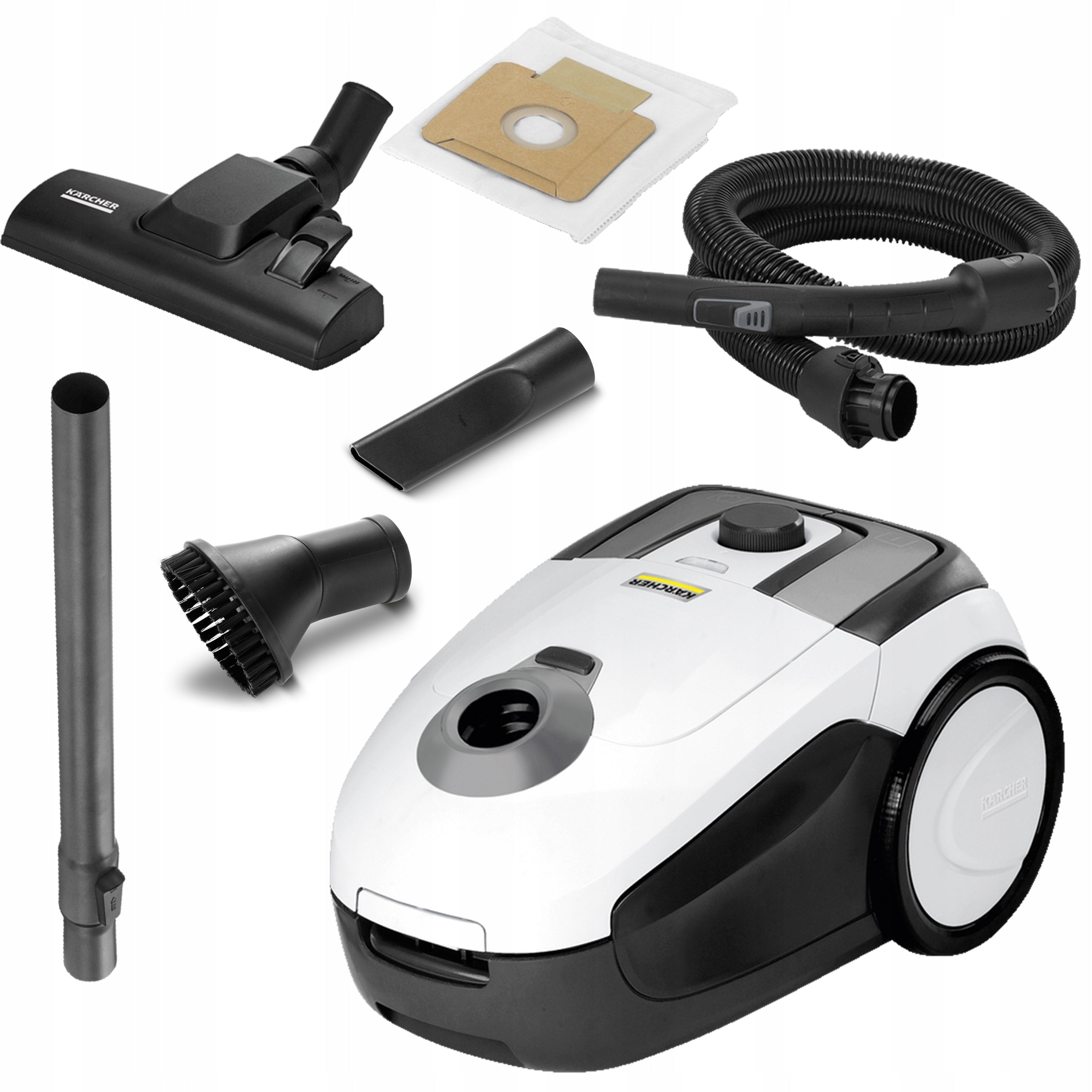 KARCHER VC 2 HOUSEHOLD VACUUM CLEANER SUCTION CUP SET FILTER HEPA POWER ADJUSTMENT