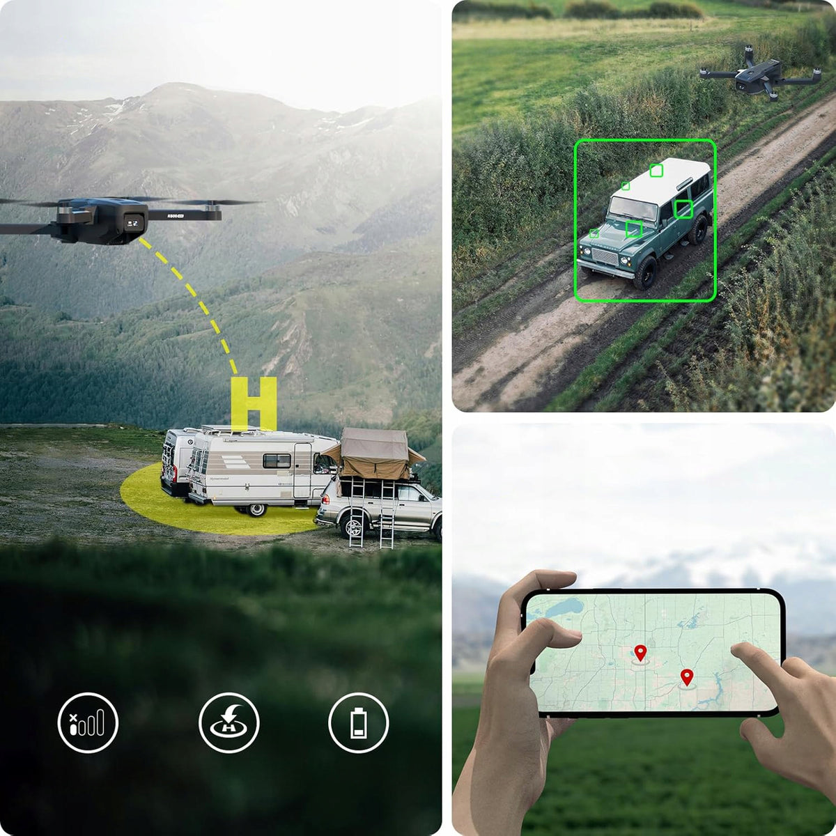 KARUISRC K600 DRONE WITH FULLHD CAMERA 1080P REMOTE CONTROL WITH SCREEN 4,5" GPS WIFI 5GHz Manufacturer code K600