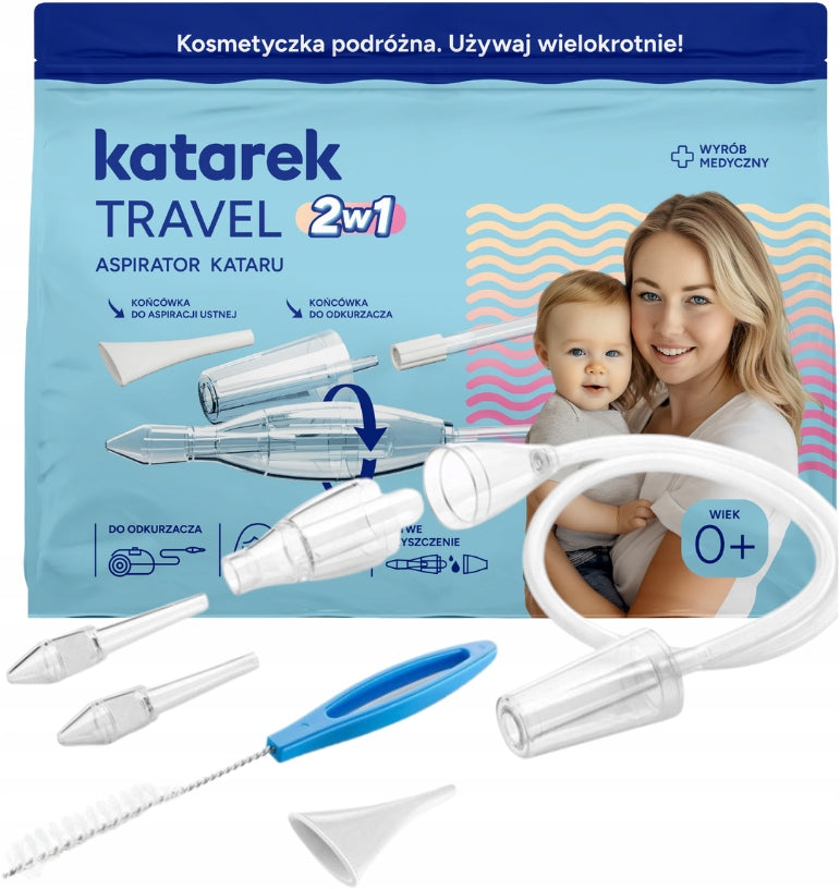 KATAREK TRAVEL ORAL AND VACUUM CLEANER ASPIRATOR 2in1