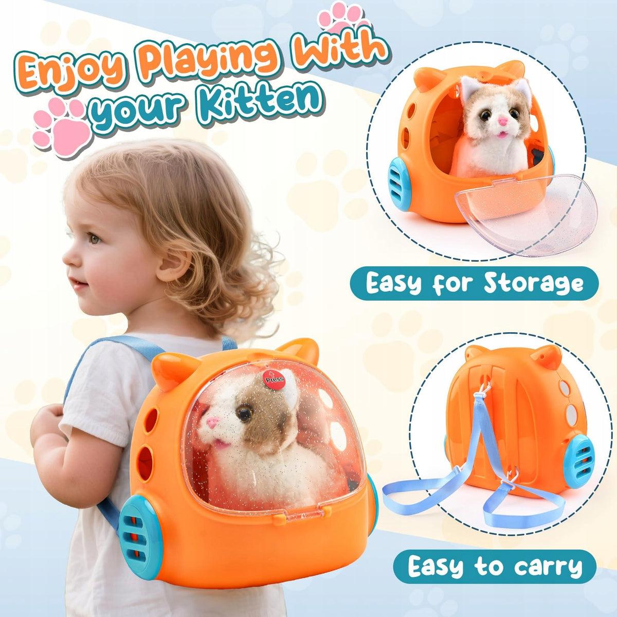 KATZE Kids Toy Plush Kitten Veterinarian Set Electronic Packaging status original