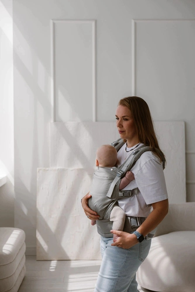 KAVKA Multi-Age PRO Straciatella Bamboo SILVER adjustable 62-104 Carrier type classic soft