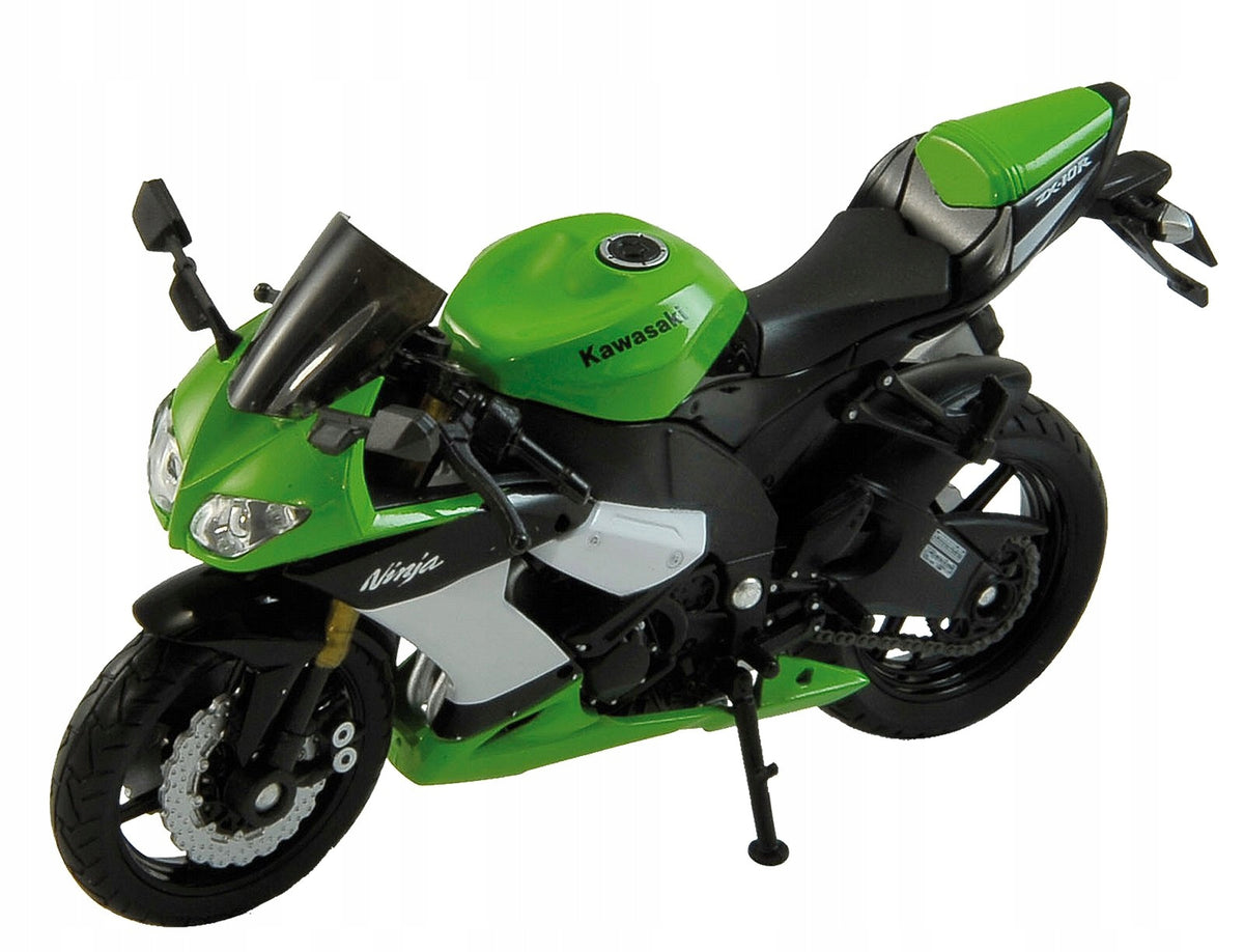 KAWASAKI NINJA ZX-10R MODEL WELLY MOTOR 1:18 GREEN
