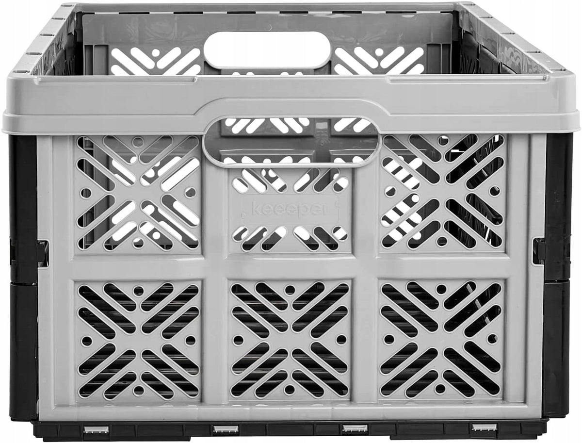 KEEEPER - Folding basket - IDA - box - container - grey - 32 L Brand Keeeper