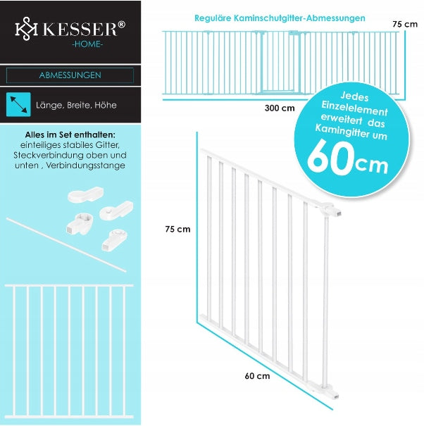 KESSER Safety Gate Fireplace Cover One-piece 75x60 cm EAN (GTIN) 4255598301138