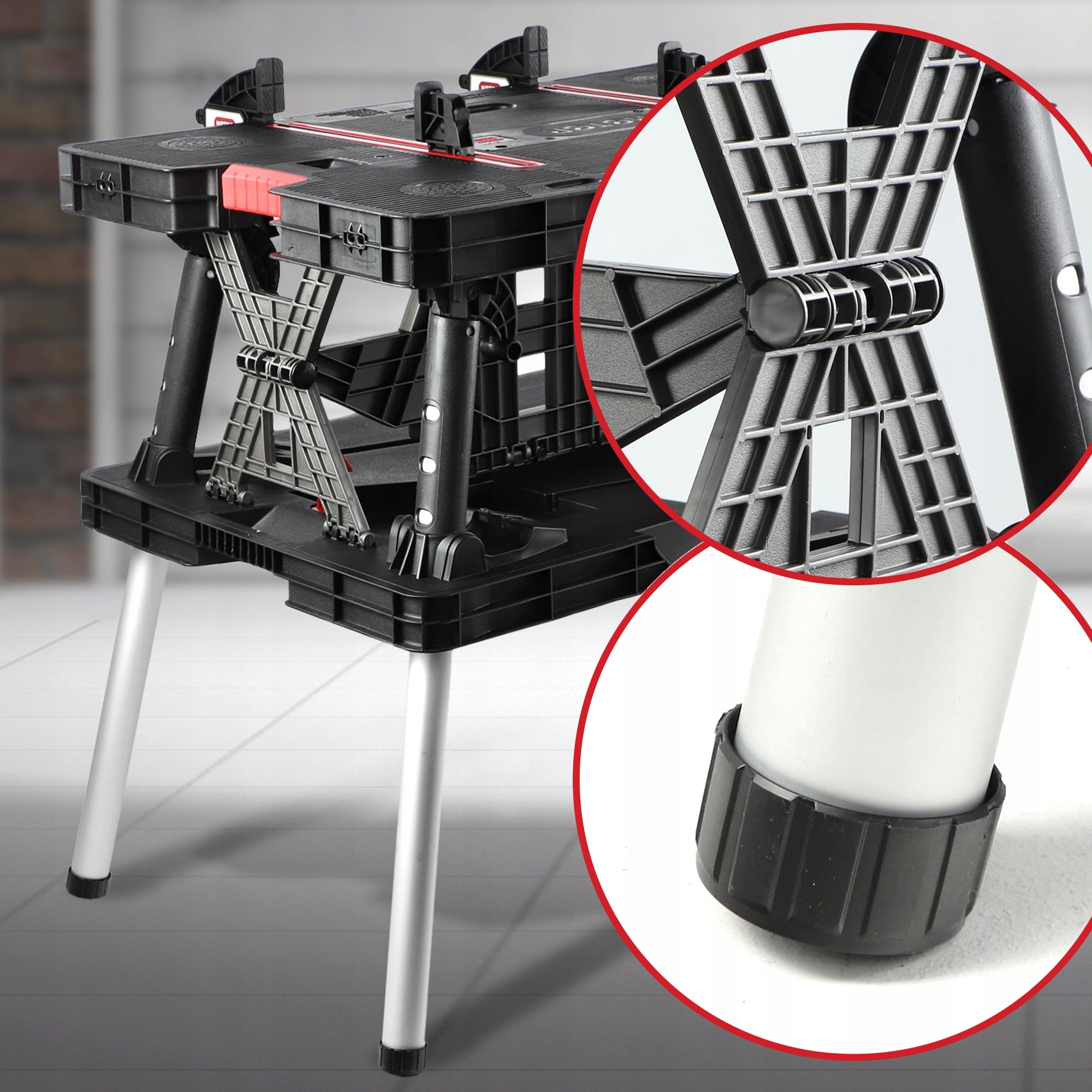 KETER WORK TABLE FOLDABLE WORK TABLE SOLID MOBILE LIGHTWEIGHT Manufacturer code 237005