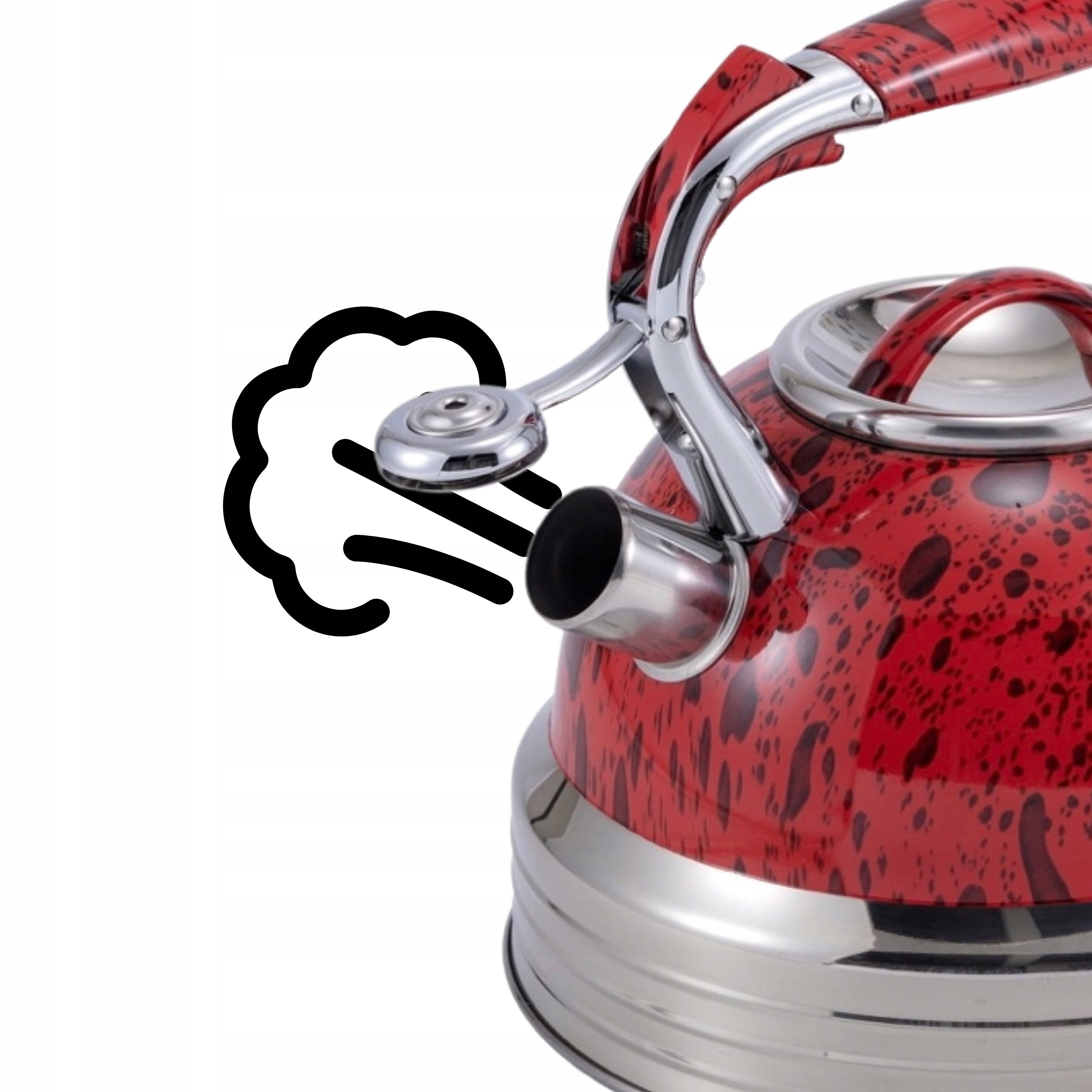 KETTLE Traditional 3,5L with WHISTLE GAS INDUCTION STAINLESS STEEL STYLISH Manufacturer code E-5030