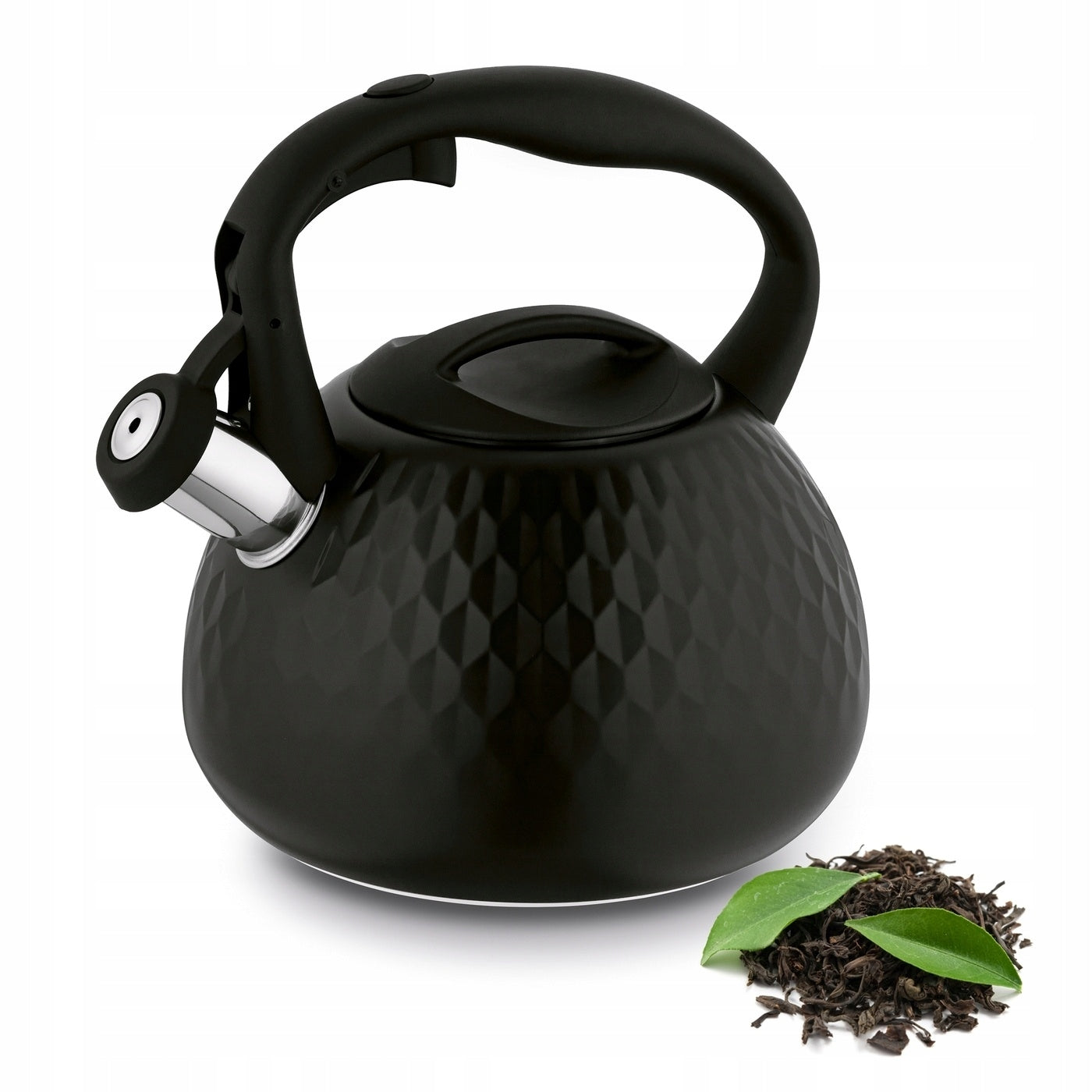 KETTLE WITH GAS WHISTLE INDUCTION Traditional Steel Konighoffer Mauro 3l