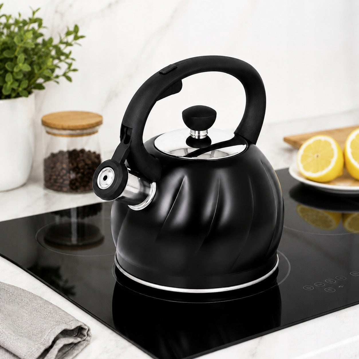 KETTLE WITH WHISTLE 1,5 L STAINLESS STEEL INDUCTION GAS SMALL Manufacturer code 2415