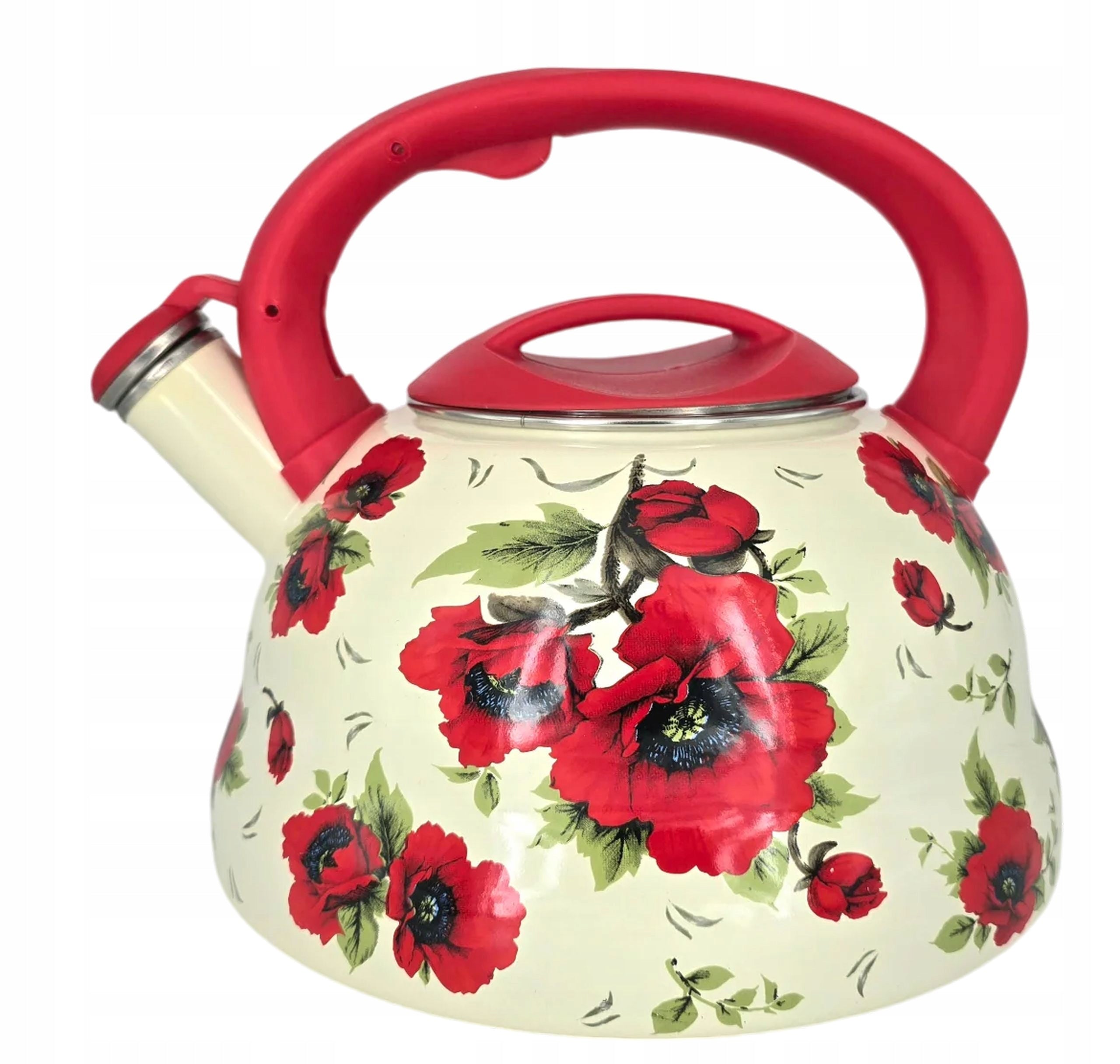 KETTLE WITH WHISTLE 3,3L STEEL ENAMELLED INDUCTION TRADITIONAL GAS