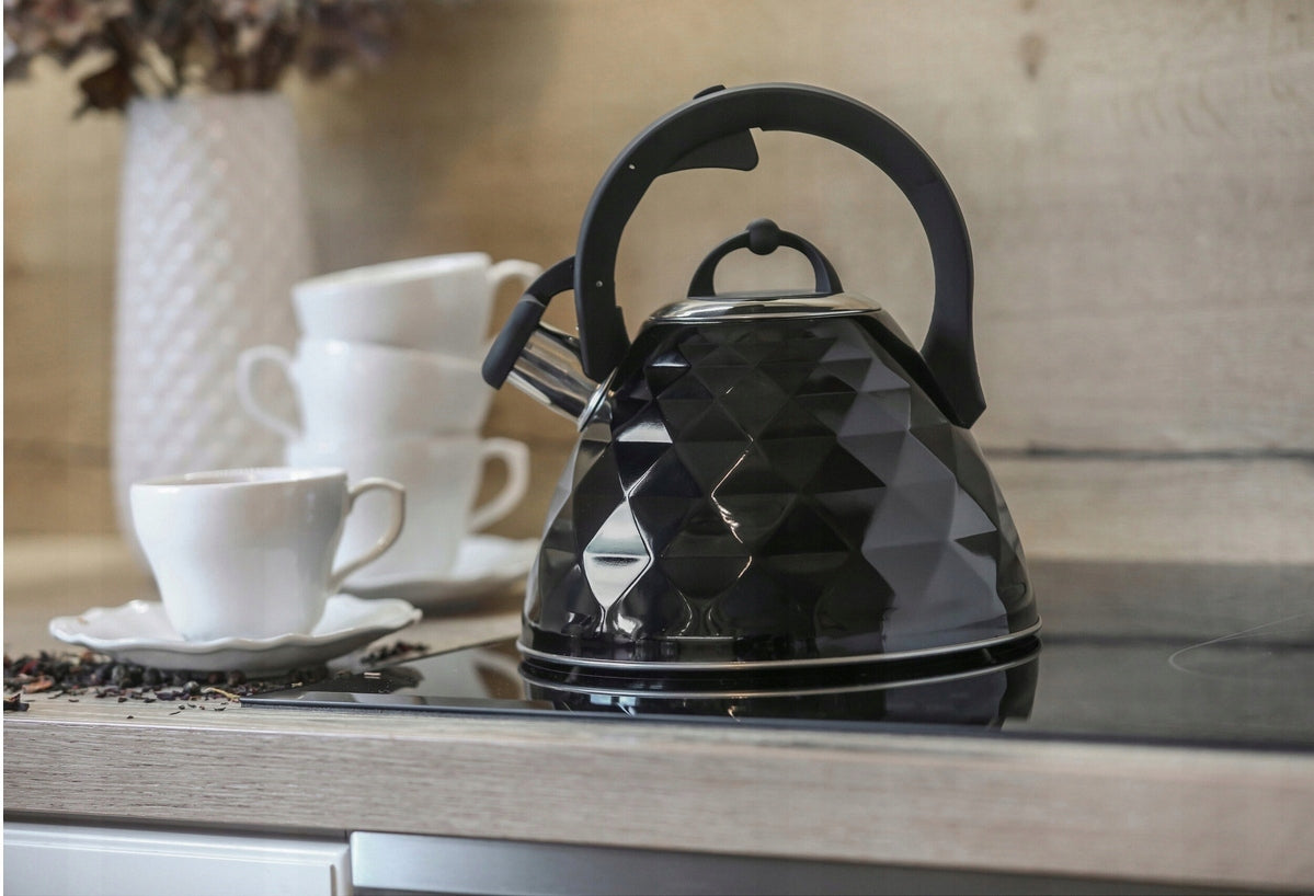 KETTLE WITH WHISTLE BERRETTI INDUCTION BLACK 3 GAS Manufacturer code BR-7627