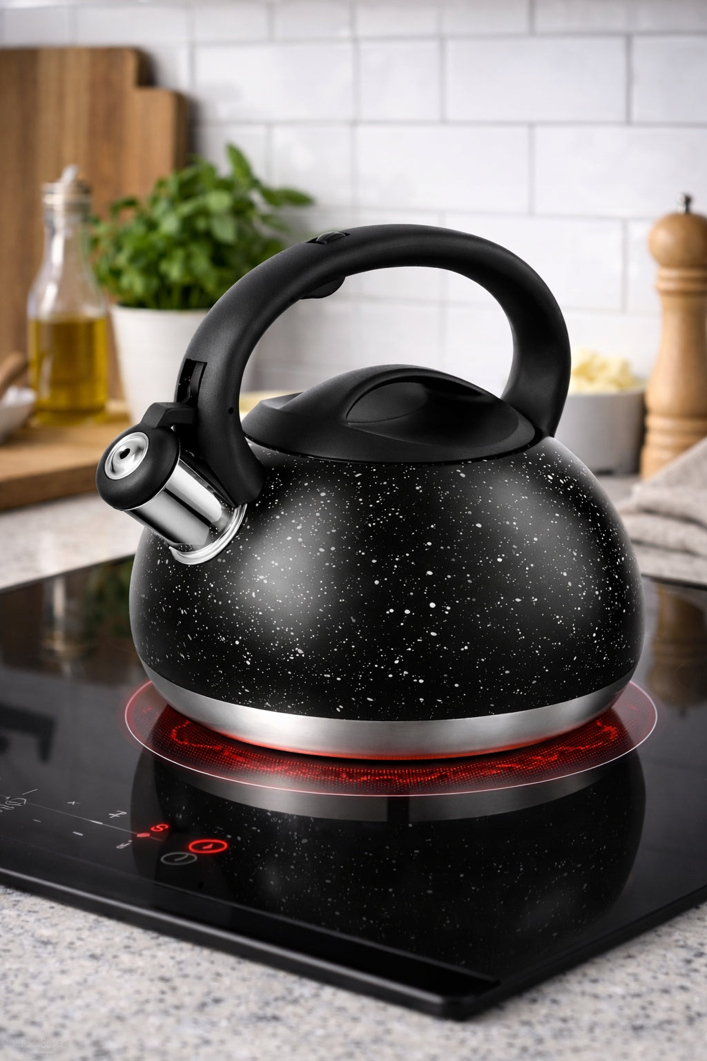 KETTLE WITH WHISTLE TRADITIONAL INDUCTION GAS STAINLESS STEEL LARGE 3 L Manufacturer code 2398