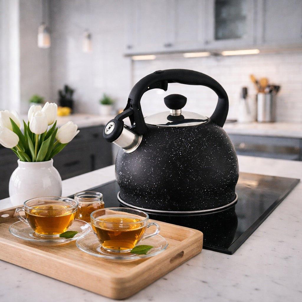 KETTLE with Whistle Black Marble GAS INDUCTION 1,8L SMALL Manufacturer code 04048