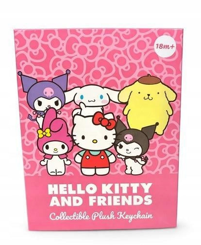 KEYCHAIN PLUSH HELLO KITTY BLIND BOX 13CM, DURABO