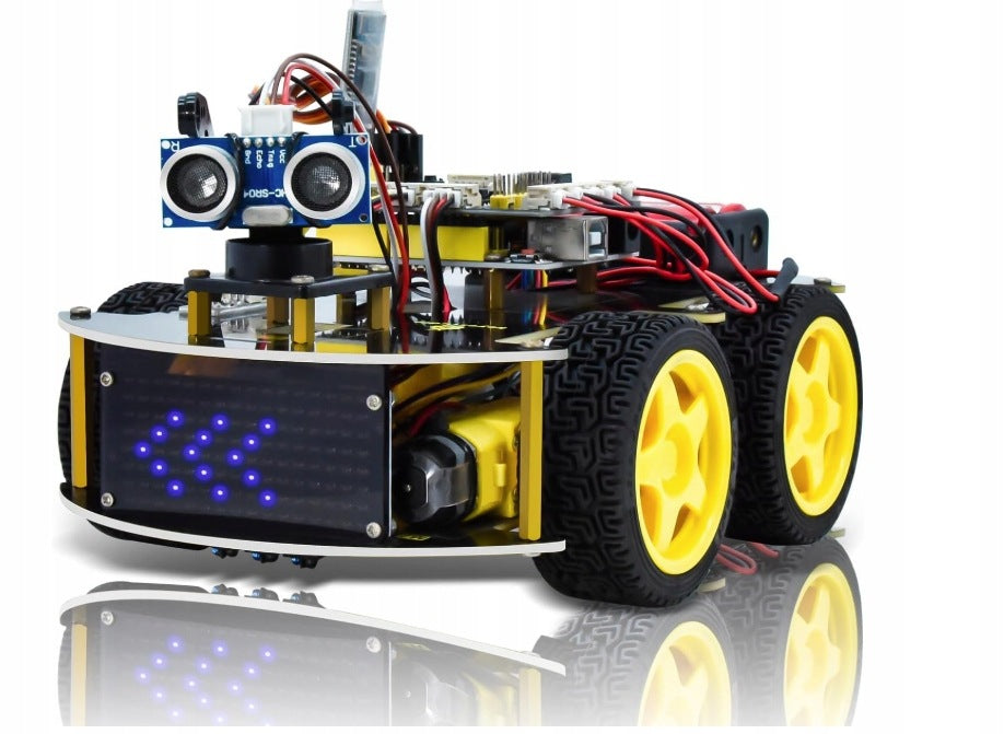 KEYESTUDIO 4WD Smart Car Robot Kit DIY Arduino IDE Educational Kit